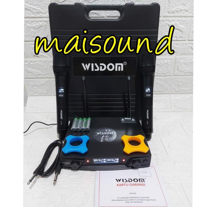 Terlaris MIC WIRELESS WISDOM U133 HANDHELD ORI MICROPHONE WISDOM U 133 PEGANG SALE