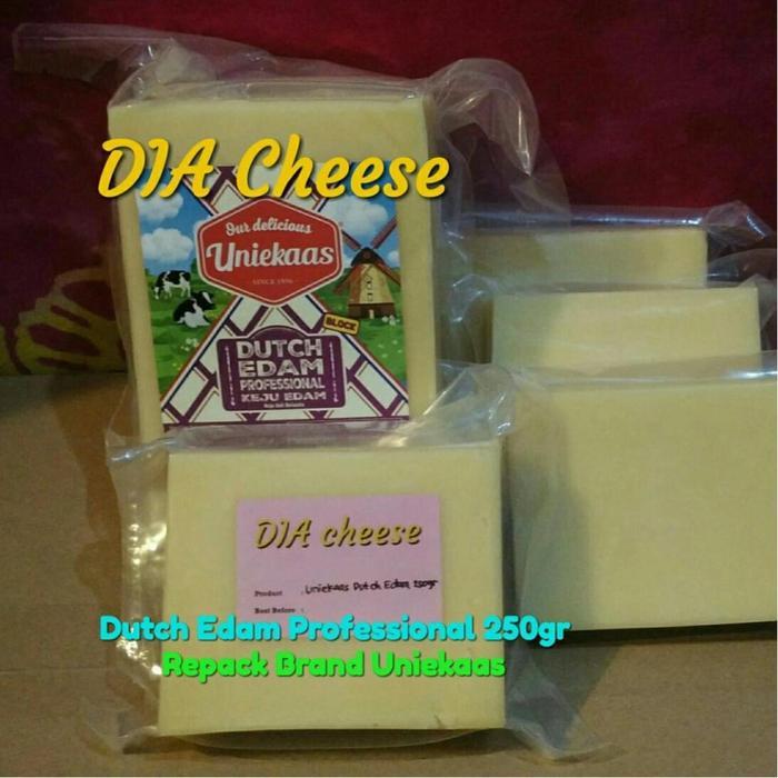NEW PRODUCT KEJU BLOCK EDAM PROFESSIONAL 250 GR REPACK - UNIEKAAS