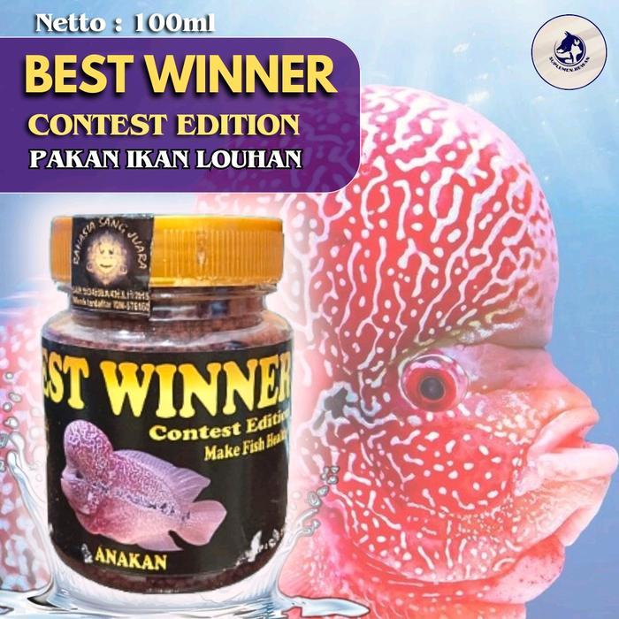TEREMURAHTERLARIS READY SILAHKAN DIORDER PAKAN IKAN LOUHAN ANAKAN 100ML - BEST WINNER