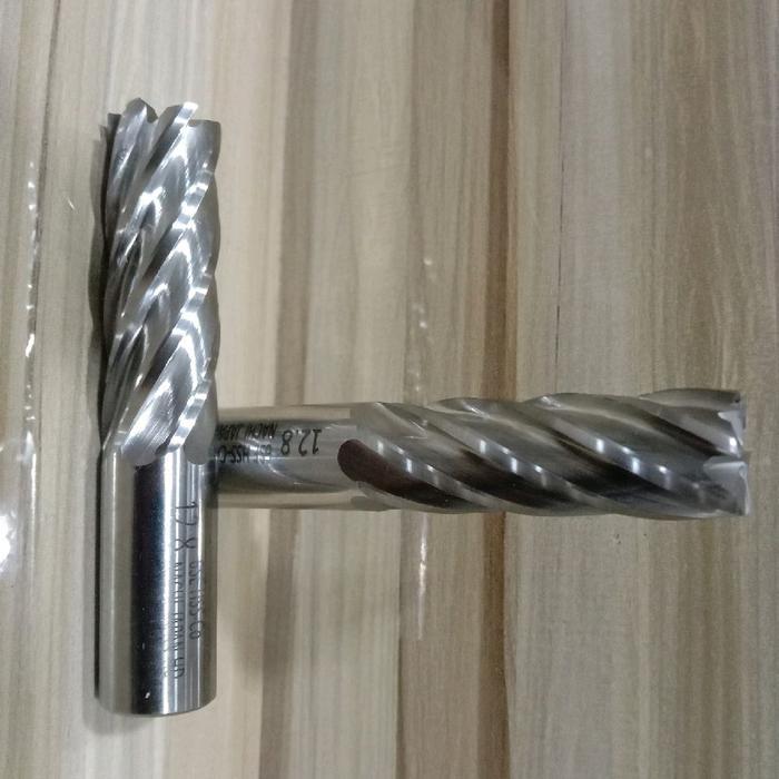 Anti Ribet Endmill HSS NACHI 12.8mm 6Flute Bor Fais mata Miling End mill 12.8 6F NACHI bekas Banyak 