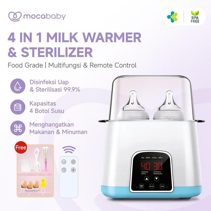 Mocababy Sterilizer Botol Bayi Multifungsi Alat Steril Dan Penghangat Botol Susu Minum Bayi Dengan