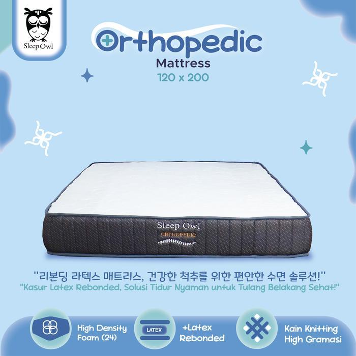 SLEEP OWL ORTHOPEDIC Matras Kasur Busa Rebonded Latex 120 x 200