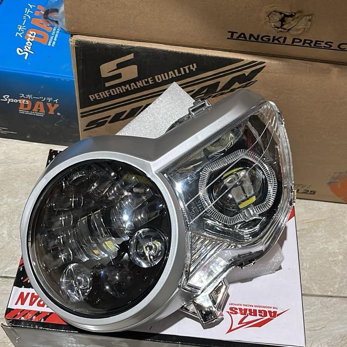 Lampu Tiger Pece Custom Lampu Daymaker Set Biled Projie Reflektor Tiger Pece