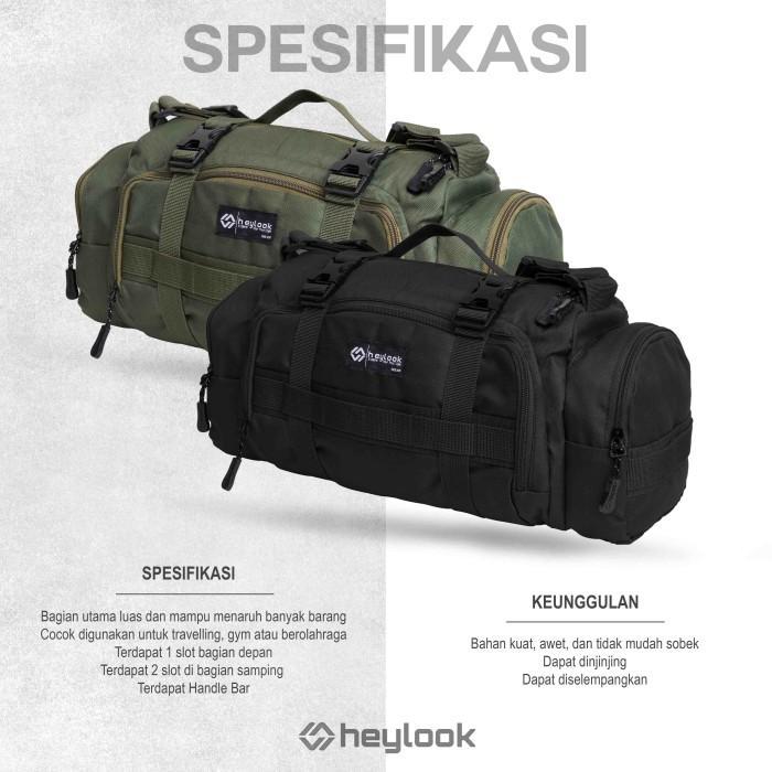 Tas Selempang Minimalis Duffle Bag Tactical Ghost Heylook Tas Selempang Pria - Travel Bag Pria