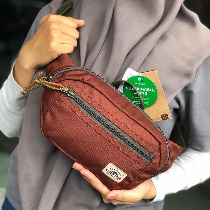 Waistbag Minimalis Eiger Grapnel Waistbag 1A Tas Selempang Pria Original