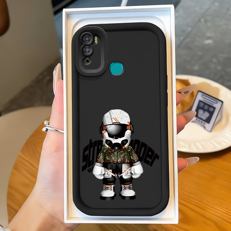 Casing Hp untuk Infinix Hot 9 Play Hot 10 Play Hot 11 Play Case Mainan robot Kasing silikon Cesing M