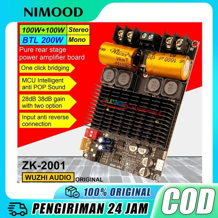 Zk-2001 Tpa3221 Amplifier Class D Stereo Btl Bridge Hifi Hd Sound High Power 200W Terbaru 