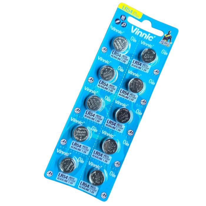 "New" ( 1 LEMBAR ) batre vinnic L 1131 F / LR 54 / AG 10 / baterai jam tangan , kalkulator , mainan