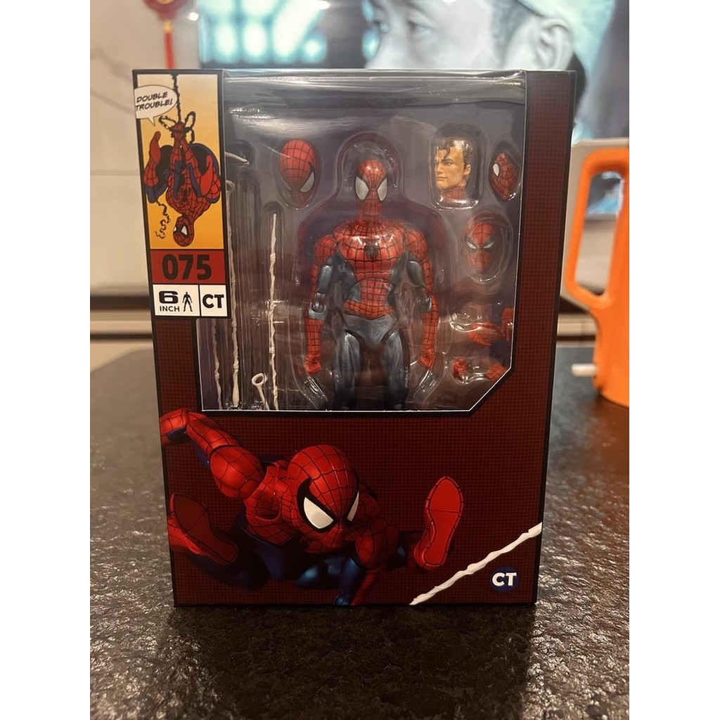Hot CT Toys SpiderMan Mafex 075 Figure The Anazing Spiderman Comic Ver Mafex 185 Action Figure