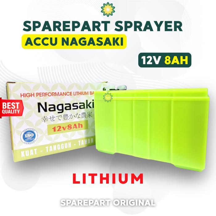 Nagasaki Accu Aki Baterai Sprayer Semprot Elektrik 8Ah 9Ah 10Ah Lithium