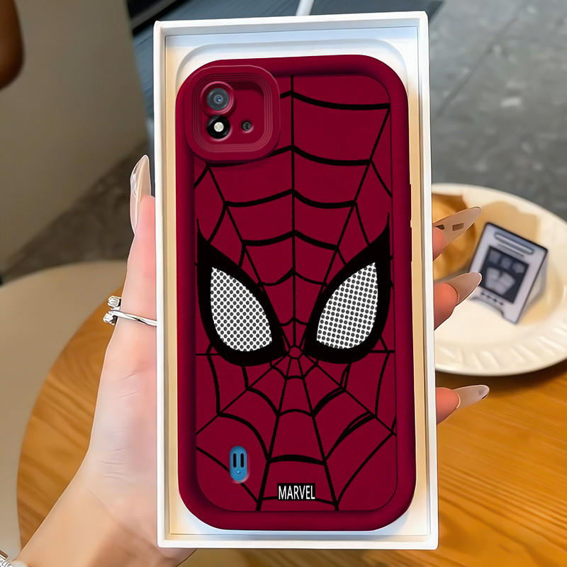 Casing Hp untuk Realme C20 C20A C11 2021 C11 2020 Case Laki-laki laba-laba Kasing silikon Cesing den
