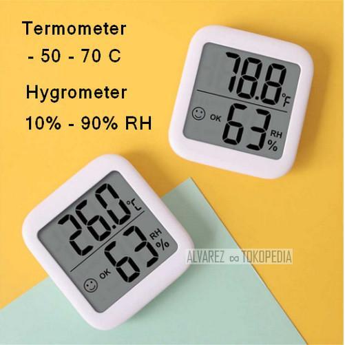 Terlaris Termometer Hygrometer Ruangan Digital / Digital Thermometer Hygrometer SALE