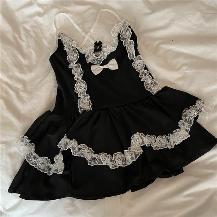 Nina Bobo - Lingerie Cosplay Jumbo Anime Perancis Apron Pembantu Kostum 2A178