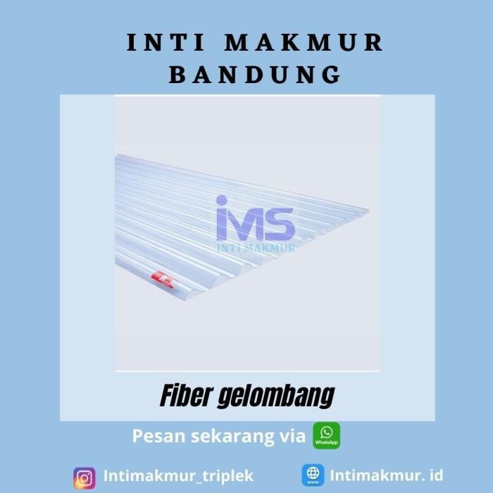 Fiber Gelombang Bluis Transparant Tebal 0.8 Terlaris