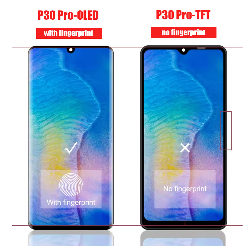 OLED Display For Huawei P30 Pro LCD Display Touch Screen For Huawei P30 Pro VOG-L29 VOG-L09 LCD