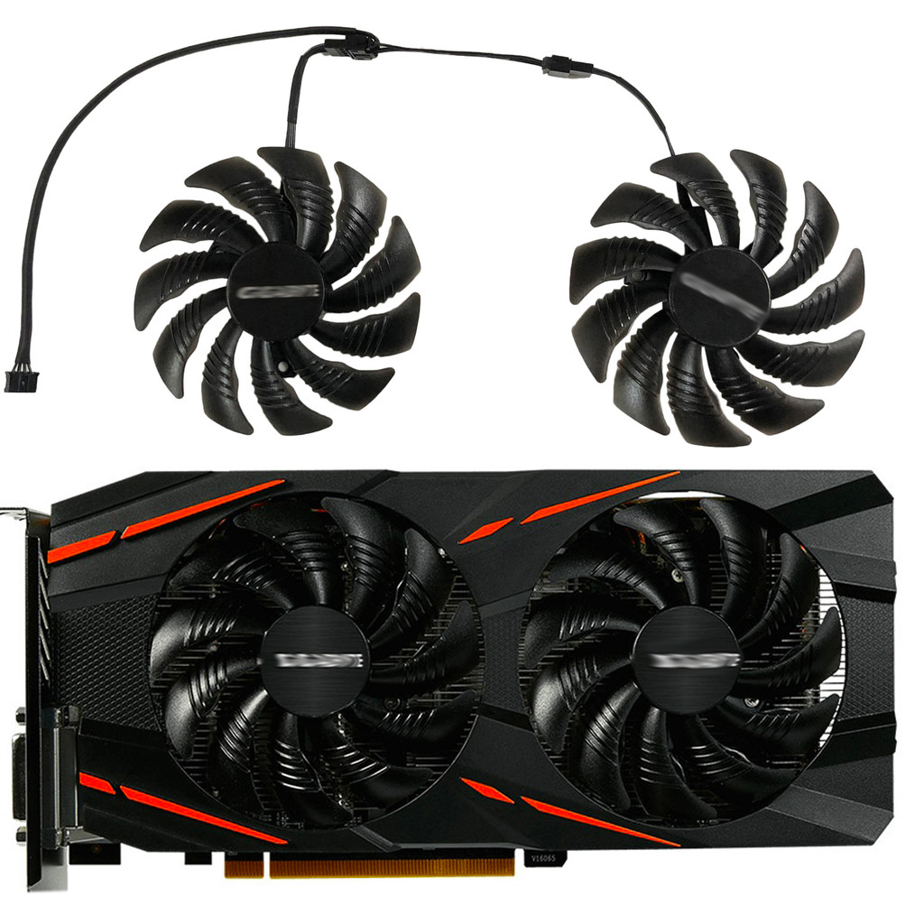 GPU Video Fan,Graphics Card Cooling,2Pcs/Set,PLD09210S12HH,For Gigabyte RX480 RX580 RX570 RX 470 570