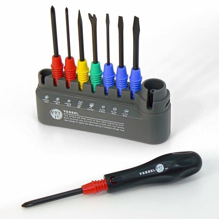 Vessel Td-800 Obeng Set Serba Guna Vessel Famidora 8 Screwdriver