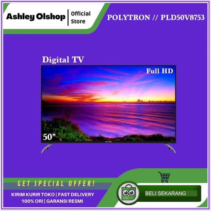 LED TV POLYTRON 50 Inch 50V8753 POLYTRON PLD50V8753 Digital TV Full HD