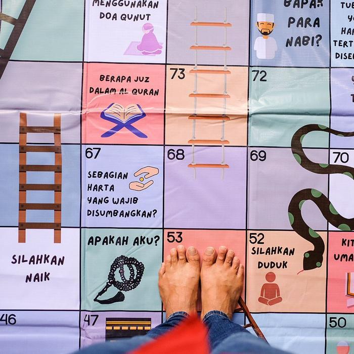 New Ular Tangga Jumbo Raksasa Mainan Edukasi Tema Islami #Gratisongkir