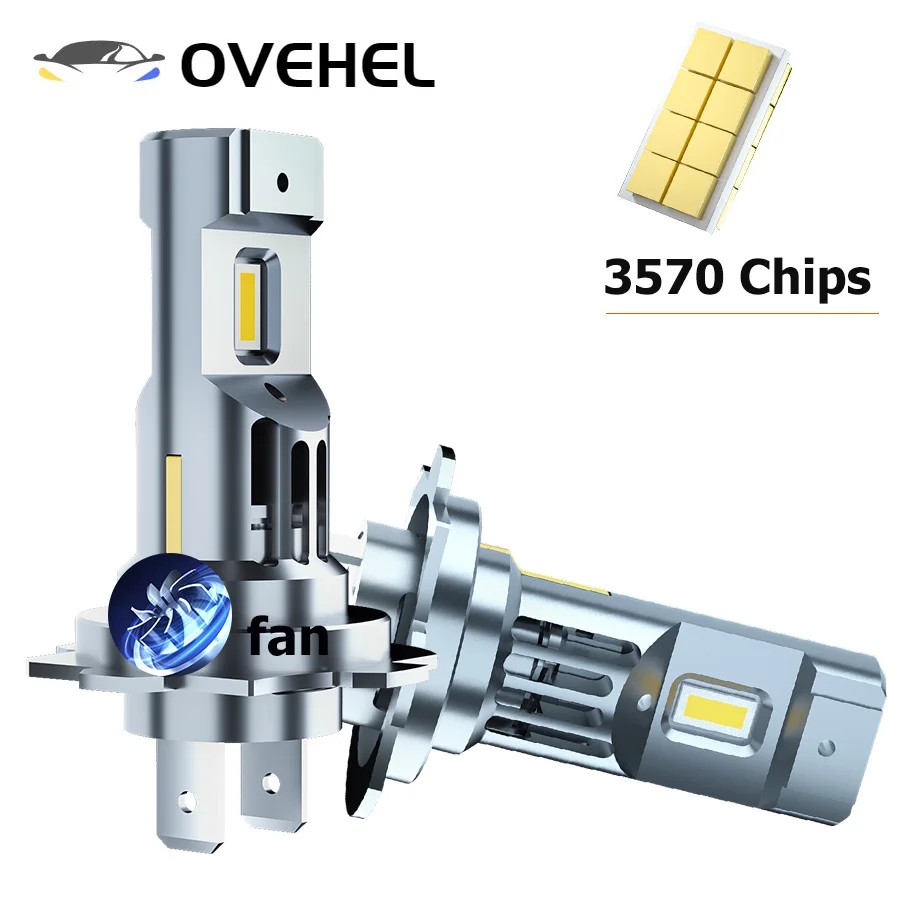 H7 LED Headlight 1:1 Mini Size Design LED Car Lights H4 9003 6500K 12V LED Headlight Bulb H1 H8 H9