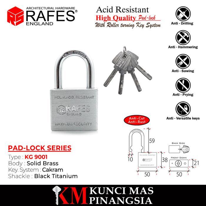 GEMBOK / PADLOCK / 9001 / RAFES ORIGINAL