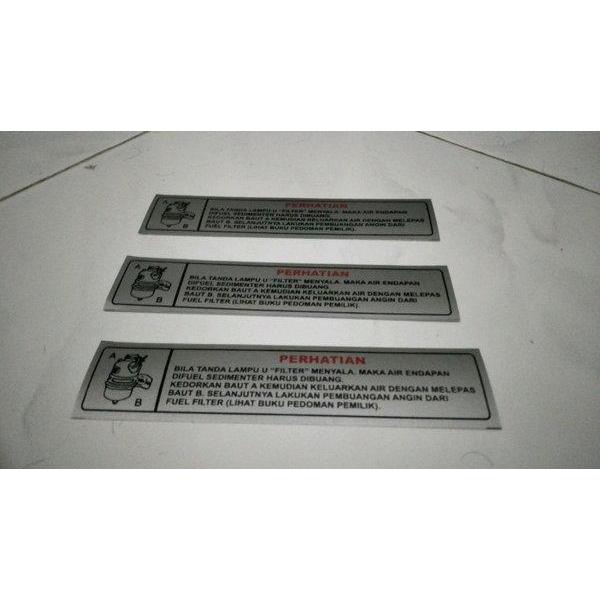 Stiker Sticker Filter Toyota Hardtop Diesel Bj40 Bj 40 Termurah