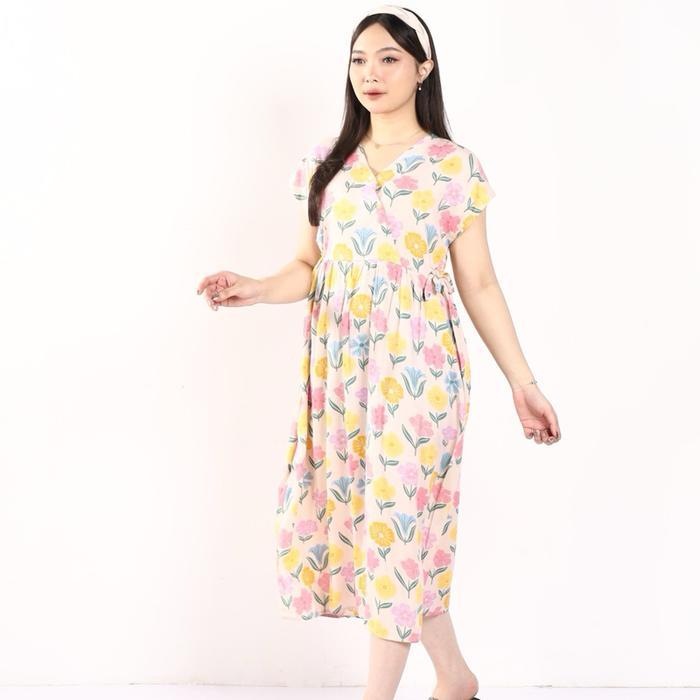 READY [DasterHitsMalang] Daster Kimono Motif Kekinian Katun Rayon Lengan Panjang 110-115 cm Bisa