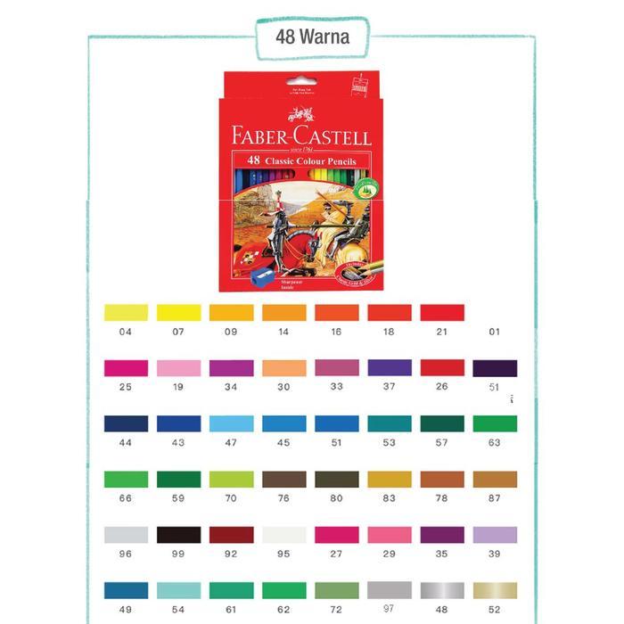 FABER-CASTELL CLASSIC COLOUR PENCILS SET 48