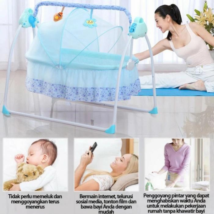 Ayunan bayi elektrik/ ayunan bayi multifungsi/ otomatis bouncer swing