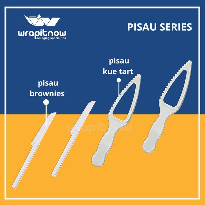 (1 Pack) Pisau Plastik Pisau Brownies Pisau Kue Tart Pisau Plastik Bening Pisau Plastik Putih