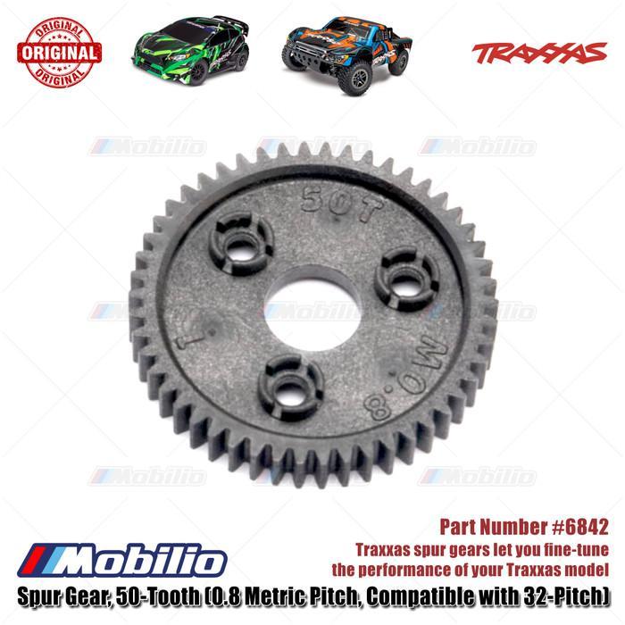 Traxxas Part #6842 Spur Gear 50-tooth 0.8 Metric Pitch Compatible with 32-pitch for RC Ford Raptor