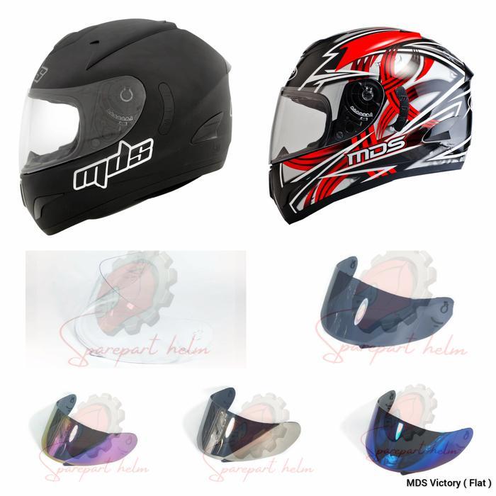 Kaca helm Flat / Datar MDS Victory Flat Visor MDS Victory