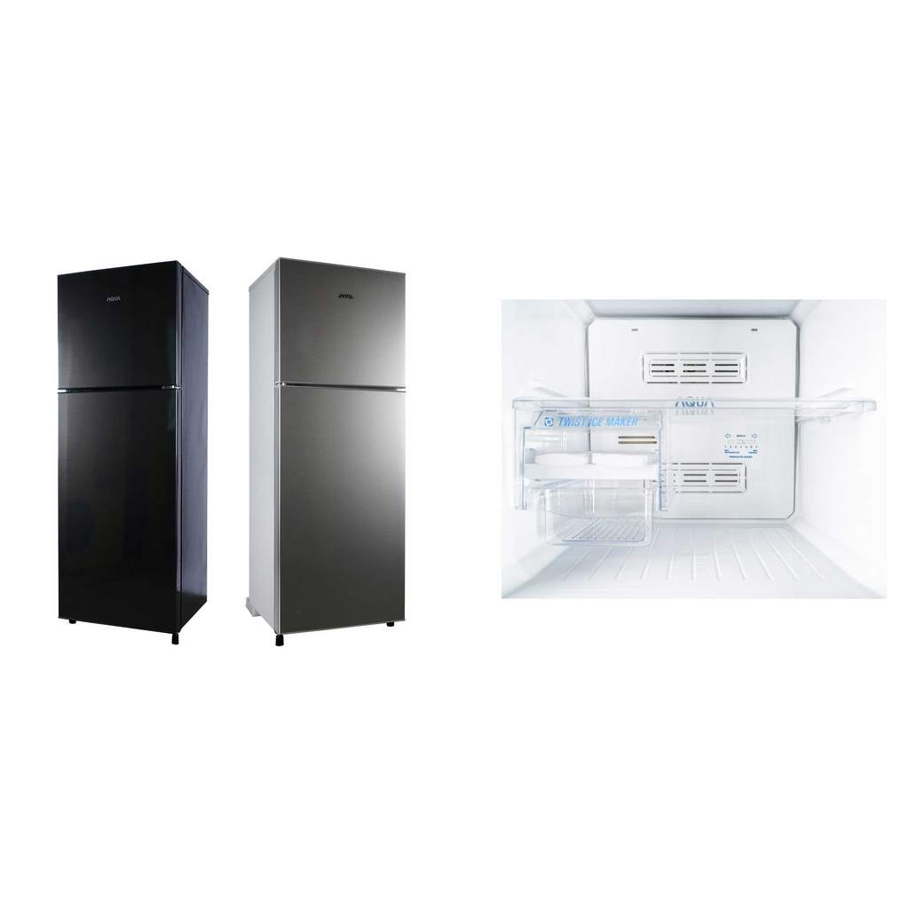 kulkas 2 pintu kulkas Aqua 2 pintu lemari es 2 pintu AQR D 270(khusus wilayah bandung)#murah