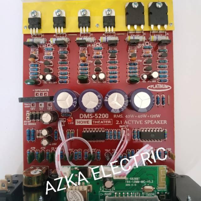 Thebest- Kit Power Amplifier Speaker Aktif 2.1 Channel MP3 Bluetooth