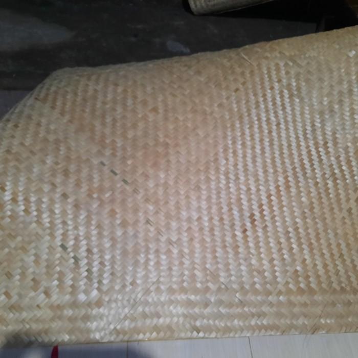 Thebest- besek anyaman bambu tikar bambu dinding bambu ukuran 190x130 cm