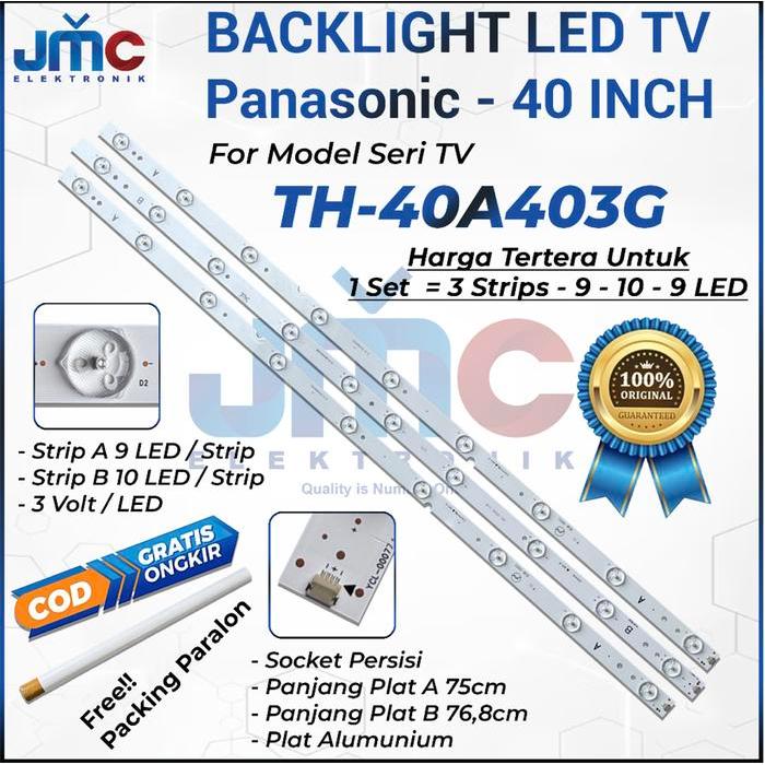 TERLARIS BACKLIGHT TV LED PANASONIC 40 INCH TH-40A403G TH 40A403G 40A403 SALE