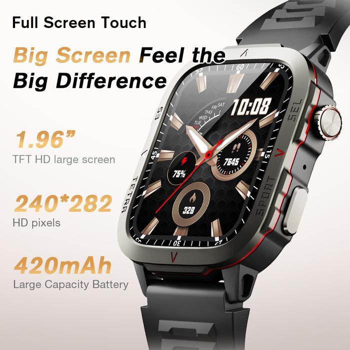 Aolon Tetra S3 Smart Watch Bluetooth call watch 100+ sports modes Jam Tangan Pria Social media