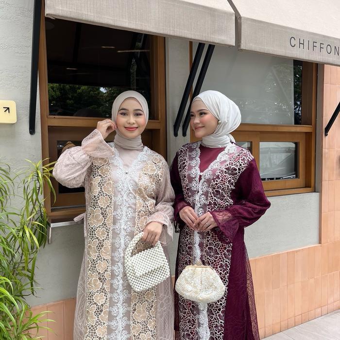 Havana Outer Dress Dress Tile Garden Outer Midi Dress Outer Dress Outer Dress Lebaran