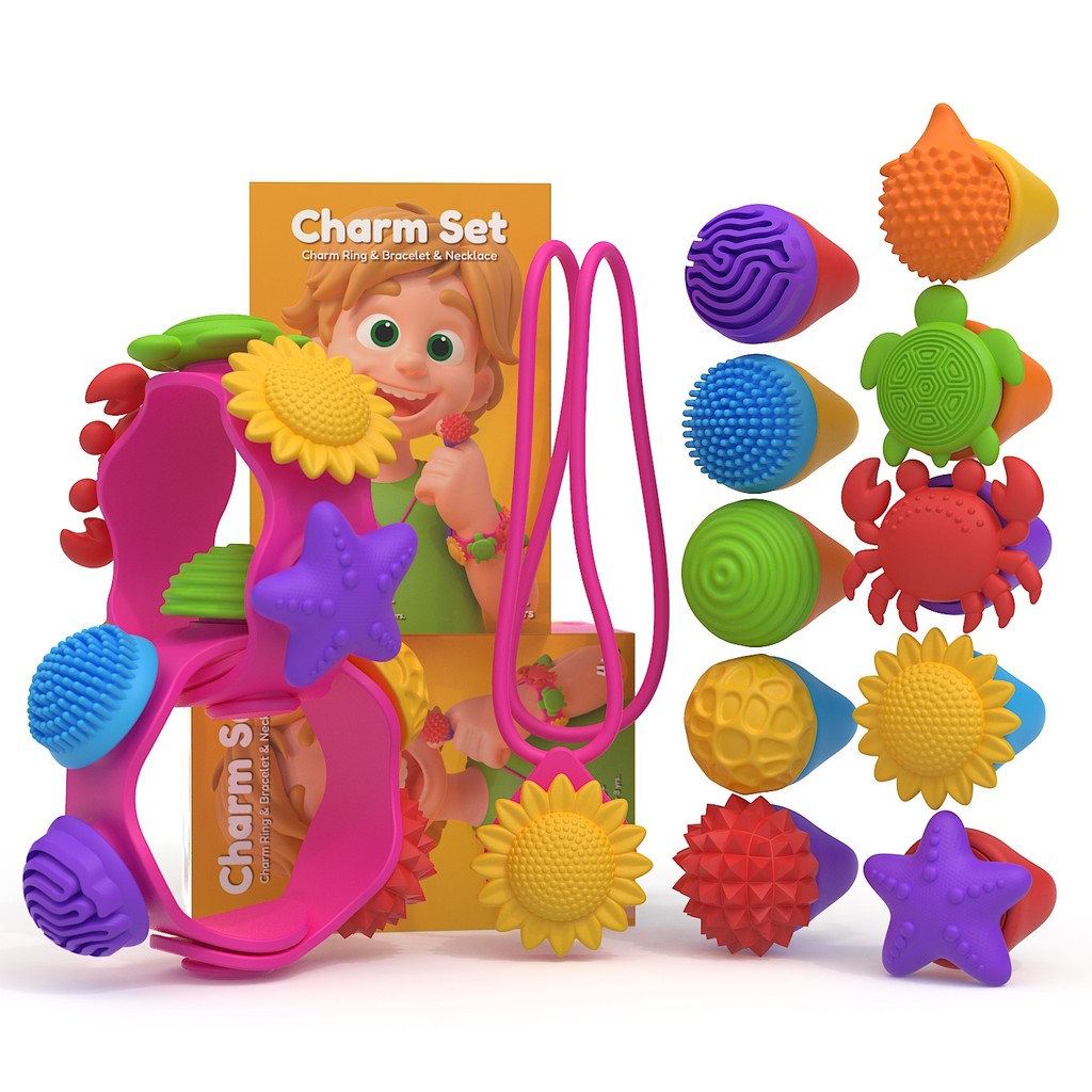 Fidget Rings Sensory Toys for Kids: 13 Pack Fidget Anxiety Spinner Rings- Autism Sensory Toy for