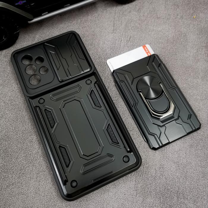 Samsung A32 4G - CardX Flip Lens Card Ring Armor Case Shockproof