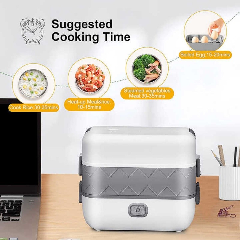 Electric Lunch Box Food Heater Portable Food Warmer for Home and Office Self Heating Lunch Box