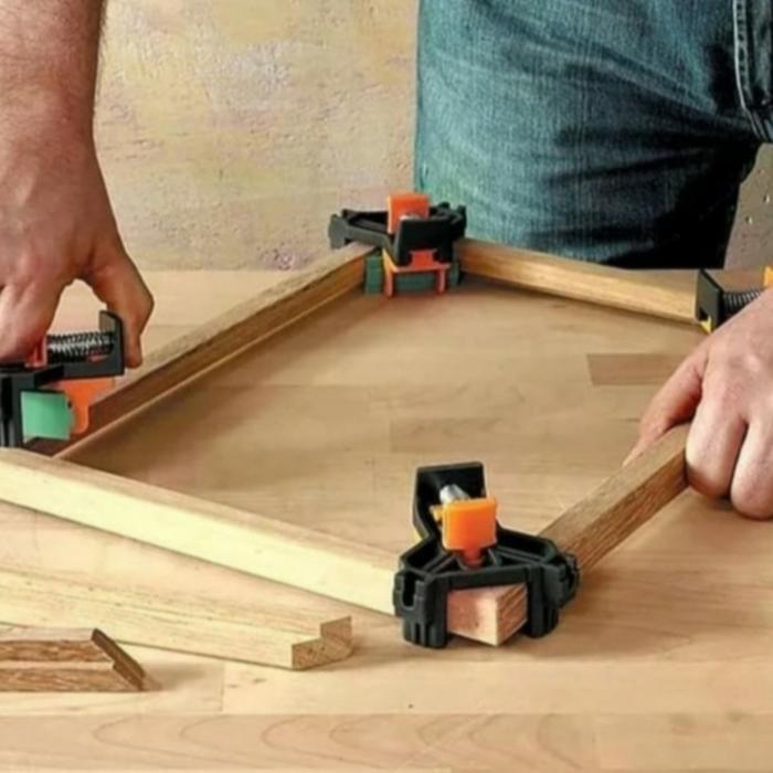 SPRING CLAMP SUDUT CORNER CLAMP SIKU SUDUT / CORNER MATE SET 4 PCS