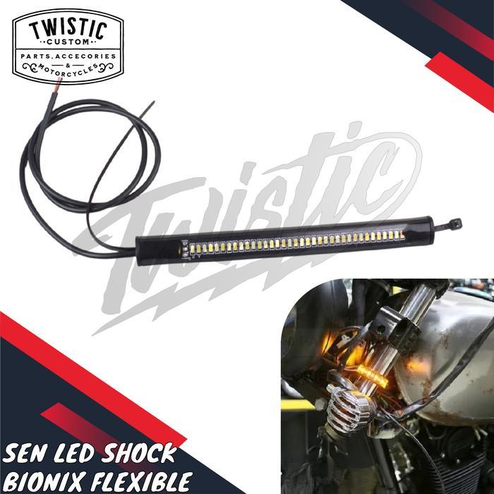 Lampu Sen Sein Shock Depan Led Fleksible Strip Bionix Motor
