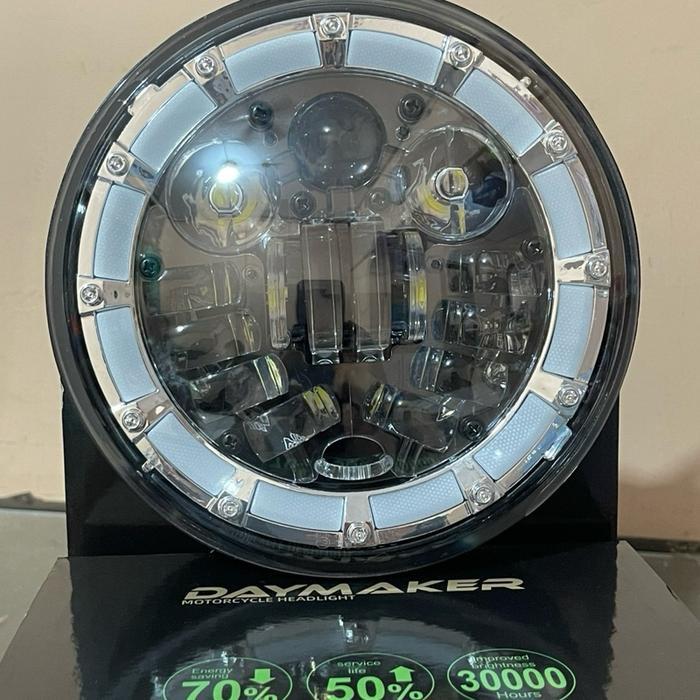 Terhemat Headlamp Daymaker Original 7 Inch Universal Motor Mobil Lampu Depan Daymaker 7In Original