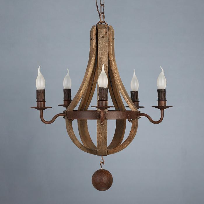 Lampu Gantung Dekorasi Rumah Unik/ Retro Wooden Chandelier 4677