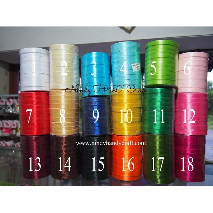 Pita Satin Polos 3/8 - Pita Satin 3/8" (1cm) - Pita Satin 1cm
