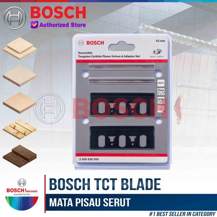 Bosch Mata Pisau Serut Ketam Sugu 82 MM TCT Planner Blade + Dudukan