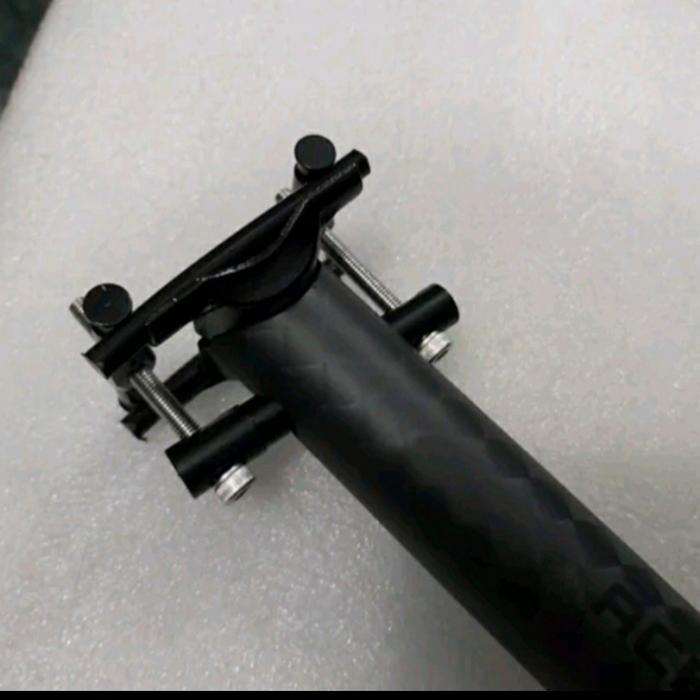 Seatpost Carbon 31.8 Aceoffix Hitam Doff 3Sixty Bromi Tiang Sadel Carbon 31.8 Aceoffix Sepeda Lipat