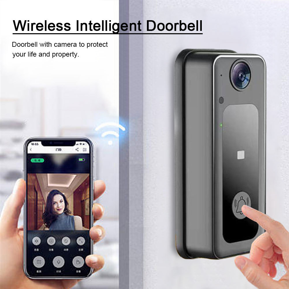 Wireless Camera Doorbell LED Night Vision Smart Video Doorbell Security Doorbell Cloud Storage