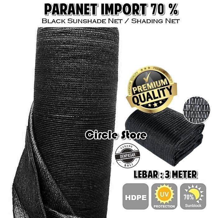 Jaring Paranet Korea 70% Meteran / Jaring Atap Kebun / Shading Net